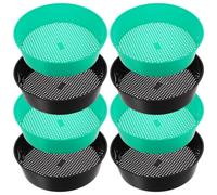 OHPHCALL 8 Pezzi 8 Pollici Setaccio da Giardino Rotondo Manico in Plastica | Sabbia e Ghiaia, Riduce lo Sforzo, Filtra Pietre e Frammenti, per Seminiere e Aiuole