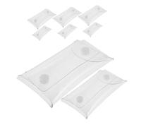 OHPHCALL 8pezzi Borsa Trasparente in Pvc Pochette Per Monete e Chiavi Organizer Per Contanti Raccoglitore Per Adesivi Sacchetti Per Gioielli e Piccoli Oggetti
