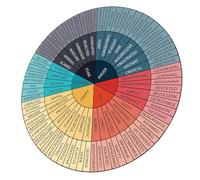 OHPHCALL Adesivo Ruota Delle Per Psicoterapia e Educazione Sticker Colorati Per Laptop Frigorifero Muro Decorazione Versatile Per Classi e Stanze Studio