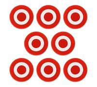 OHPHCALL Ammortizzatore per Racchetta da Tennis 8 Pezzi per Silicone Rosso Antivibrazione a Bersaglio Grande, Riduce L’affaticamento del Braccio, per Allenamento Outdoor e Professionale