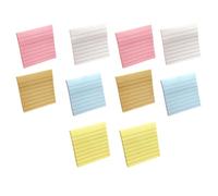 OHPHCALL Blocchetti Memo Adesivi 10 Pezzi Carta Decorativa Autoadesiva per Ufficio Scuola Note Adesive Stilose e Funzionali senza Tracce Stili multipli