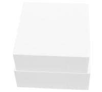 OHPHCALL Blocchi di Schiuma Bianca 2 Pezzi 10x10x4 Cm Quadrati Superficie Liscia per Progetti Creativi e Composizioni Floreali Fai da Te