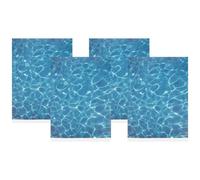 OHPHCALL Carta Modellabile Effetto Acqua 4 Pezzi in Plastica per Mini Laghi e Ruscelli Effetto Acqua Realistico, per Decorare Spazi Verdi e Paesaggi in Miniatura