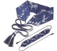 OHPHCALL Cintura Hanfu con Nappa Ricamata Vintage Fascia Larga per Kimono Giapponese e Yukata Accessorio Tradizionale per Abiti da Cerimonia e Feste Eleganti