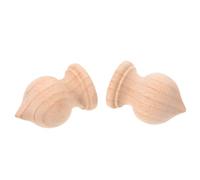 OHPHCALL Colonne Decorative in Legno Vintage Beige 2 Pezzi per Interni e Giardini, Compatibili e Facili da Montare, Accessori Casa Arredamento Classici ed Eleganti