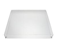 OHPHCALL Copertura protettiva trasparente antipolvere in acrilico per vinile, coperchio rettangolare per giradischi e lettore vinile, per home audio setups, 16,2x13,2x2,4 pollici