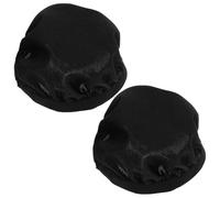 OHPHCALL Copri Cuffie per Auricolari Protezione Antipolvere Elastico Nero, 2 Pezzi Lavabili e Riutilizzabili Vestibilità Aderente per Uso Quotidiano
