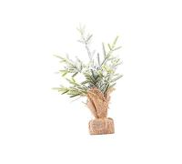 OHPHCALL Decorazione Natalizia Juta Pe Albero Di Natale Creativo Per Scrivania Media Elegante Addobbo Festivo Per Casa e Ufficio