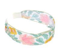 OHPHCALL Fascia Per Donna Garza Con Ricamo Floreale Accessorio Elegante Per Per Matrimoni e Feste Design Alla Moda e Confortevole