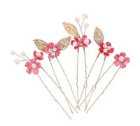 OHPHCALL Fermagli 5Pezzi a Fiore a Cinque Petali in Lega di Zinco, Accessori per Capelli da Sposa e Eventi Speciali, Versatili e Adatti a Donne