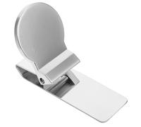 OHPHCALL Fermasoldi Clip Portatile per Banconote Argento Rotondo in Acciaio Inossidabile Design Liscio che Risparmia e Fatica, per Ufficio e Uso Quotidiano