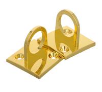 OHPHCALL Ganci a U Oro 2 Pezzi per Pannelli da Parete Cordone di Velluto, Montaggio Facile per Barriere di Controllo Folla e Ambienti Cerimoniali