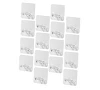 OHPHCALL Ganci da Parete Adesivi Trasparenti per Piccoli Oggetti e Chiavi, 30 Pezzi, Autoadesivi senza Traccia in Plastica, per Ufficio e Ristorante