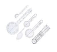 OHPHCALL Goniometro Spinale Goniometro da Dito 360 Gradi, Plastico Argento, 6Pezzi, Test Ortopedici e Neurologici per Studenti a Casa