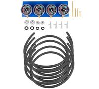 OHPHCALL Kit Bilanciere Carburatore per Moto 4 Cilindri Manometri di Precisione in Metallo e Plastica per Sincronizzazione e Bilanciamento a Casa in Officina