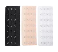 OHPHCALL Kit di Estensori per Reggiseno 3 Pezzi in Acciaio Inossidabile 7 Ganci e 3 File, Regolabile e Versatile, per Estendere la Fascia Posteriore del Reggiseno