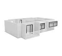 OHPHCALL Kit Modello Appartamento 1:25 per Assemblaggio di Modelli Scheda Espansa in Pvc e Acrilico, Kit di Componenti per Modellini in Scala, per Progettazione degli Interni