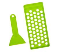 OHPHCALL Kit Vassoio in Plastica Verde per Balsamo Labbra con 50 Fori Strumento per Riempire Tubi e Rimuovere Eccesso, per Fai da Te e Creazione Lucidalabbra