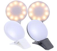 OHPHCALL Lampada LED Ricaricabile USB 4 Pezzi per Infermiere, Luce Portatile da Borsa Batteria 50mah, Clip Tascabile come Regalo Pratico
