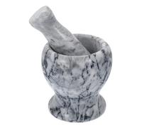 OHPHCALL Mortaio e Pestello in Marmo Ergonomico per Cucina, Strumento Multifunzione per Macinare Aglio, Set 1 Pezzo Colore Assortito, per Uso Domestico e Colore Casuale Stili multipli