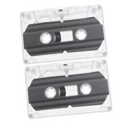 OHPHCALL Nastro per Mixtape 2 Pezzi 30 Minuti Cassetta Vuota Standard Scatola Trasparente per Registrazione Audio Musicale e Vocale, Supporto Creatività Fai da Te e Uso Didattico Vintage