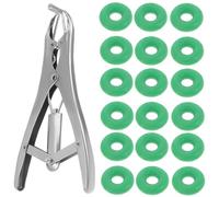 OHPHCALL Pinza per Espansione in Acciaio Inossidabile Gomma per Apertura Rapida Anelli di Castrazione e Code del Bestiame Strumento Pratico