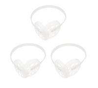 OHPHCALL Porta Paraorecchie in Plastica Bianco 3 Pezzi per Protezione dal Freddo e Abilità Manuale, Supporto per Paraorecchie DIY