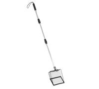 OHPHCALL Rastrello per Carbone con Manico lungo Regolabile, Pala in Ferro Resistente alle Alte Temperature, Design Metallico Cavo, per Barbecue e Focolari