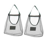 OHPHCALL Sacchetti Rete per Verdure da Cucina, 2 Pezzi, Poliestere Verde | Radice Aromatica e Ortaggi, Uso Domestico, Ventilazione e Resistenza All’usura, Sacchetti di Conservazione Pratici