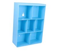 OHPHCALL Scaffale da Parete in PP per Cucina e Bagno Portascope Muro Chiodi Organizer per Bottiglie Bicchieri e Barattoli Semplice e Robusto Colore Blu