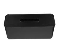 OHPHCALL Scatola Portacavi da Parete in Plastica Nera con Coperchio, Organizer Multifunzionale per Gestione Cavi e Prese Multiple, per Ufficio e Casa, Soluzione Compatta per Nascondere