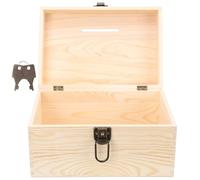 OHPHCALL Scatole in Legno per Donazioni con Chiusura a Chiave, Portatile e Resistente, per Raccolte Fondi e Eventi come Matrimoni e Carnevali