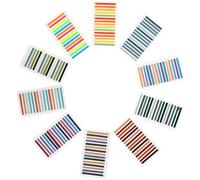 OHPHCALL Segnapagina Adesivi Trasparenti Pet 10 Pezzi Colore Assortito Impermeabili Leggeri e Persone Dislessia per Leggere e Studiare