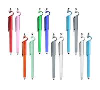 OHPHCALL Set 12 Penne Gel Multiuso 0,5 Mm Supporto per Cellulare Penne Touch Screen in Abs e As e Ufficio Colore Casuale Accessori Cancelleria Multifunction