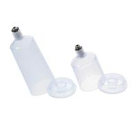 OHPHCALL Set 2 Pezzi Flaconi di Vernice Artistica in Plastica, Bottiglie Singole Trasparenti per Aerografo, Contenitori Vuoti per Pittura di Modelli, Tatuaggi, Unghie e Decorazioni Fai da Te