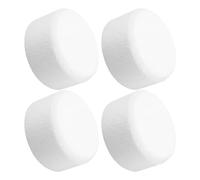 OHPHCALL Set 4 Pezzi Basi Torta Rotonde in Schiuma Bianca, Portatili per Pratica Decorazione Dolci, per Negozi Dessert e attività DIY Creative