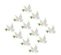OHPHCALL Set da 12 Spille Colomba della Pace in Lega di Zinco, Eleganti e Delicate, Aggiungono Raffinatezza Lucentezza Duratura, per Matrimoni e Funerali