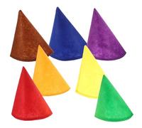 OHPHCALL Set di 7 Cappelli da Gnomo in Feltro per Cosplay di Halloween e Natale, Cappelli Divertenti e Riutilizzabili per Adulti, Comodi per Feste a Tema Colore Casuale
