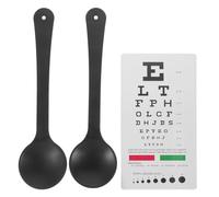 OHPHCALL Set Occlusore Oculare Portatile Doppia Faccia in Plastica per Esami della Vista con Componente per Valutazione da Vicino, per Uso a Scuola o Casa