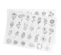 OHPHCALL Stencil per Ricamo Solubile in Acqua 15x21 Cm Carta da Ricamo Autoadesiva Stabilizzatori per Cucito a Mano Modelli Chiari per Principianti e Appassionati Artigianale (2 Fogli)