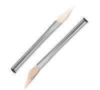 OHPHCALL Strumento per Levigare Gioielli in Agata con Manico, Brunitoio per Lucidatura Metallo, Set 2 Pezzi per Forniture Artigianali, Accessorio per Pulizia e Rifinitura Gioielli