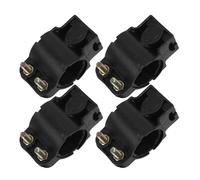 OHPHCALL Supporto per Lucchetto da Bicicletta 4 Pezzi in Abs Nero Installazione Rapida, Morsetto Tondo Compatibile Mountain Bike per Avventure All'aperto