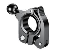 OHPHCALL Supporto per Smartphone in Lega di Alluminio Nero da 17mm Base Palla Resistente e Versatile Adatto per Manubrio di Scooter e Biciclette