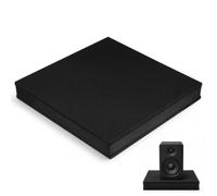 OHPHCALL Tappetino per isolamento acustico per subwoofer e batteria elettronica, nero, in gomma e plastica, riduzione del rumore e delle vibrazioni per uso domestico