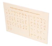 OHPHCALL Tavola Braille Legno Per Ciechi Strumento Didattico Portatile Con Superficie Tattile Per Insegnamento Del Braille e Apprendimento Per Persone Non Vedenti