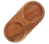 OHPHCALL Vassoio in Legno per Macina Pepe e Bottiglia Salsa Supporto Stabile e Resistente per Utensili Cucina Dimensione Ottimale con Superficie Liscia Accessorio Multifunzionale per