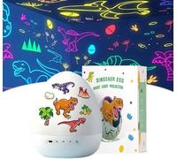 Ohphnt Dinosaur Egg Night Light Projector,Dinosaur Egg Galaxy proiettore Stelle soffitto Bambini,proiettore di Disegno,Luce Notturna Dinosauri,Luce Notturna Bambini Fai da Te,Luce Notturna Bambini-A