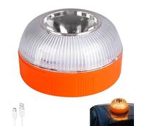 Ohphnt Luce Emergenza Auto,Luce Di Emergenza LED V16,Segnale Stradale Ad Alta Visibilità,Base Magnetica,triangolo Auto Omologato,per Sicurezza Auto E Moto(A)