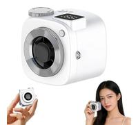 Ohphnt Mini Camera Shaped Portable Fan With Lanyard,Cute Camera Shaped Mini Fan, Portable Handheld USB Rechargeable Fans,Cute Compact HandheldFan, For Summer Travel Picnic Commuting Beach(C)