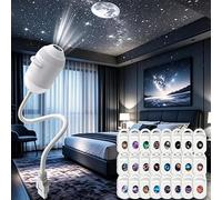 Ohphnt Proiettore Di Luce Notturna 2 In 1,proiettore Cielo Stellato Usb,galaxy Projector,2-in-1 Starry Sky Projector,Lampada A LED Orientabile A 360°, Per Decorare Il Soffitto(24pcs)